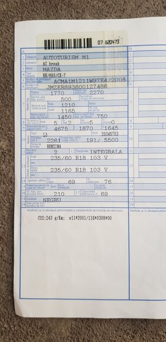 Vand  sau schinb mazda cx 7 an 2008