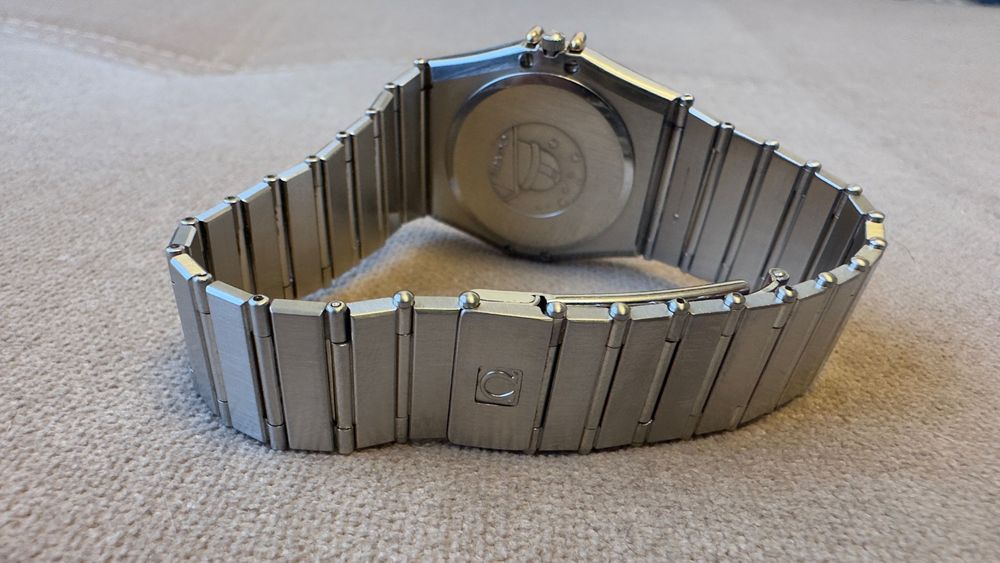 Omega Constellation chronograph 198.0142  bezel aur 18K