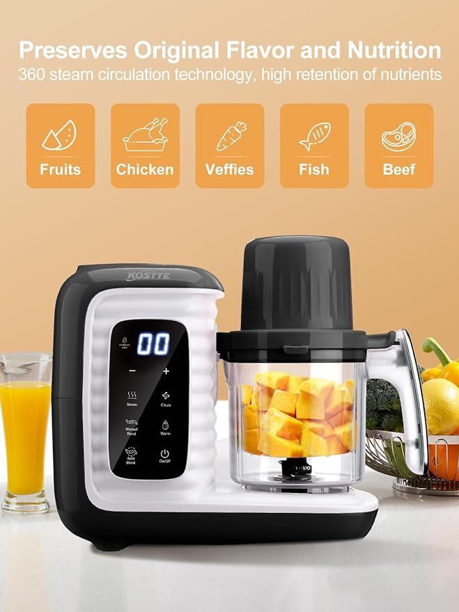 Aparat multifunctional de preparare a alimentelor pentru bebelusi