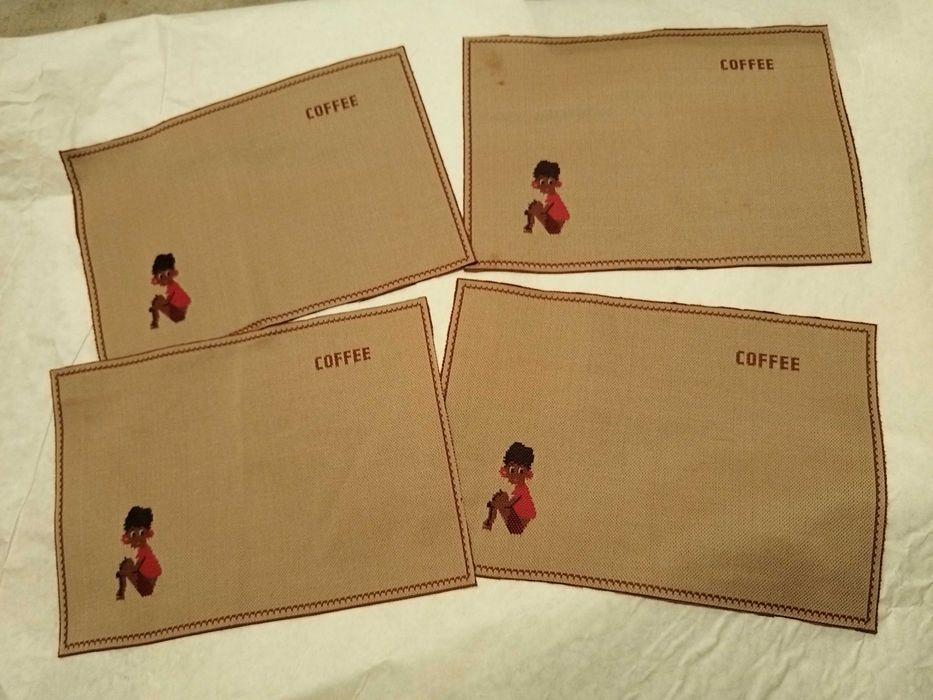 Винтидж подложки за кафе 4 бр