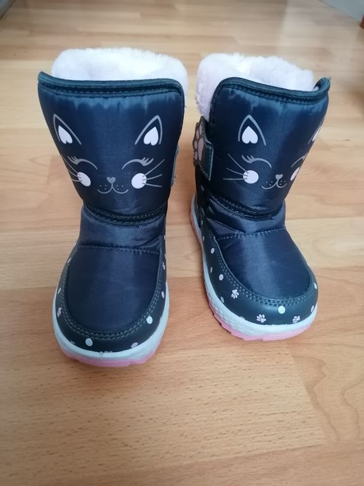 Cizme îmblănite model pisicuță