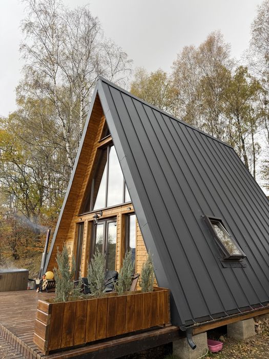 Cabana cu ciubăr A frame. Wildcabinpanoramic Mărișel