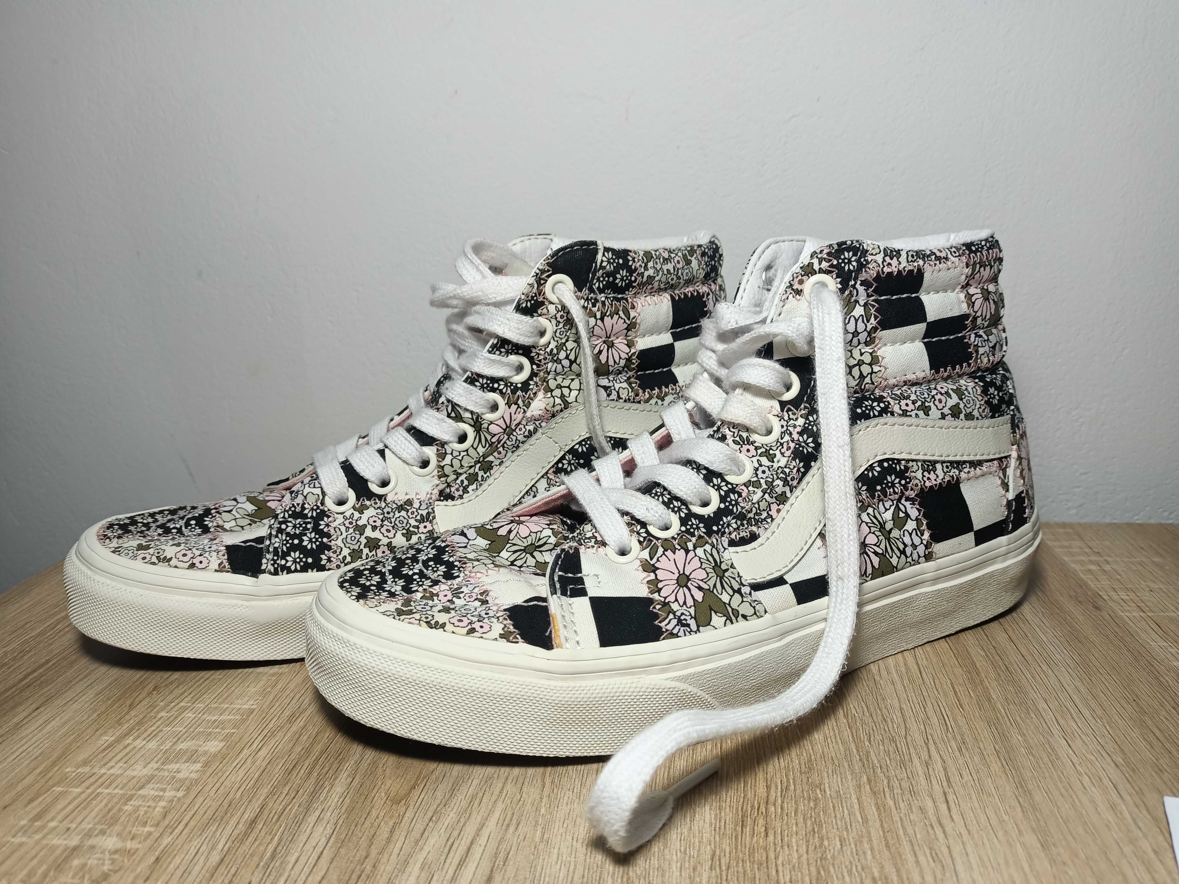 adidasi vans sk8 hi patchwork