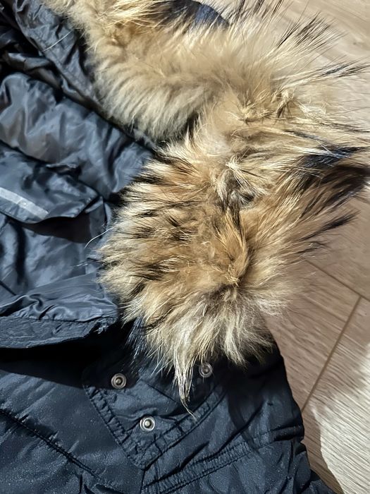 Черно яке с естествен пух