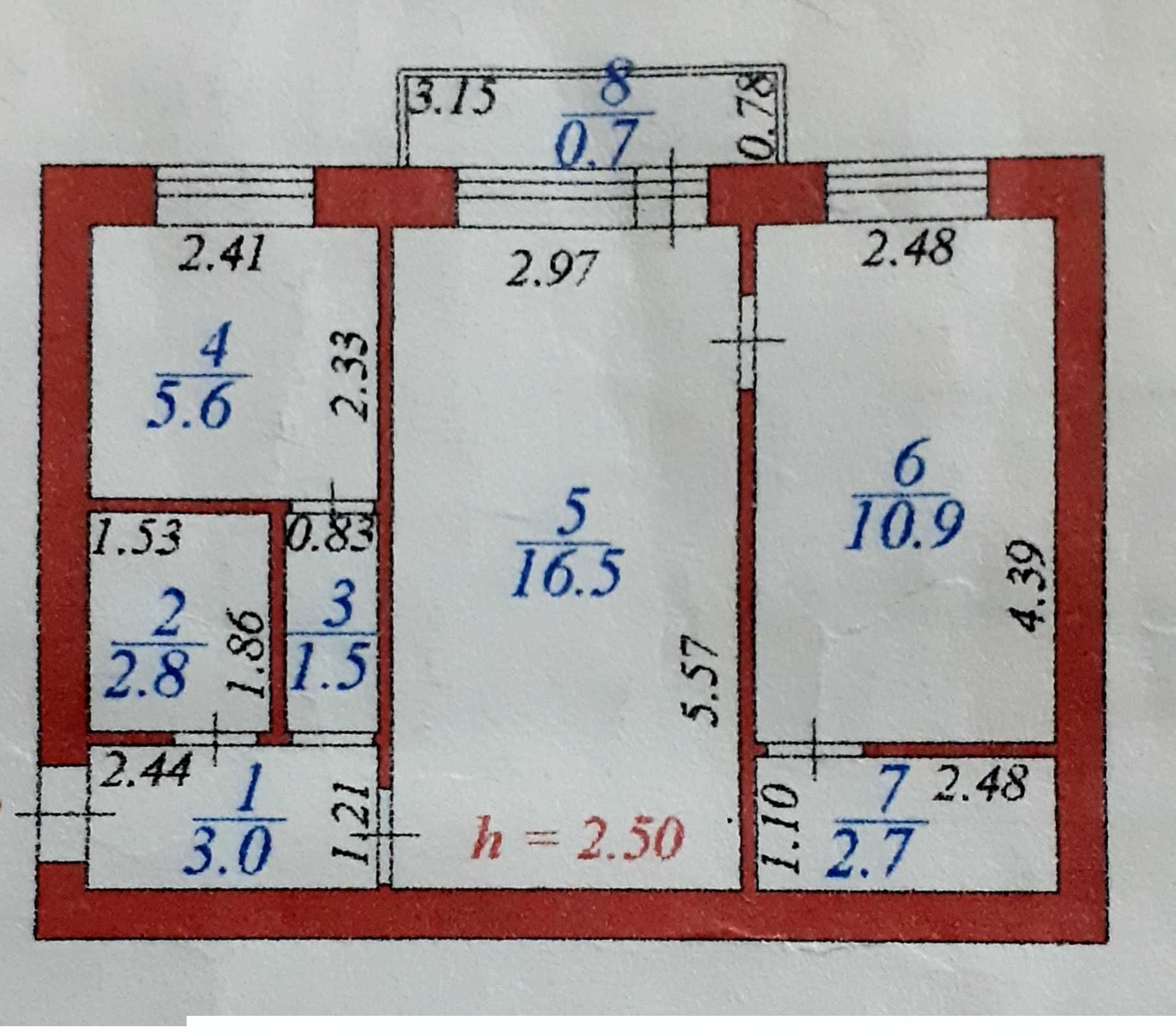 Продам 2х комнатную квартиру на Желтоксан 18