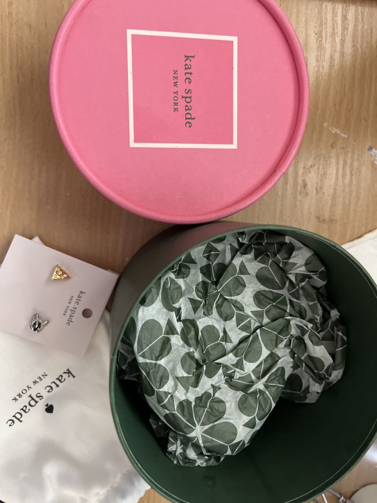 Сребърни обеци Kate Spade