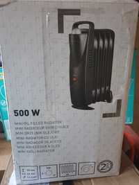 Mini radiator ulei 500w, 5 elementi, termostat ajustabil, negru