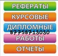 Дипломная работа, магистерская диссертация, курсовая, отчеты.