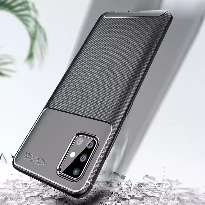 Samsung S20 S21 S23 S24FE Husa Carbon Case Din Silicon Soft TPU Neagra