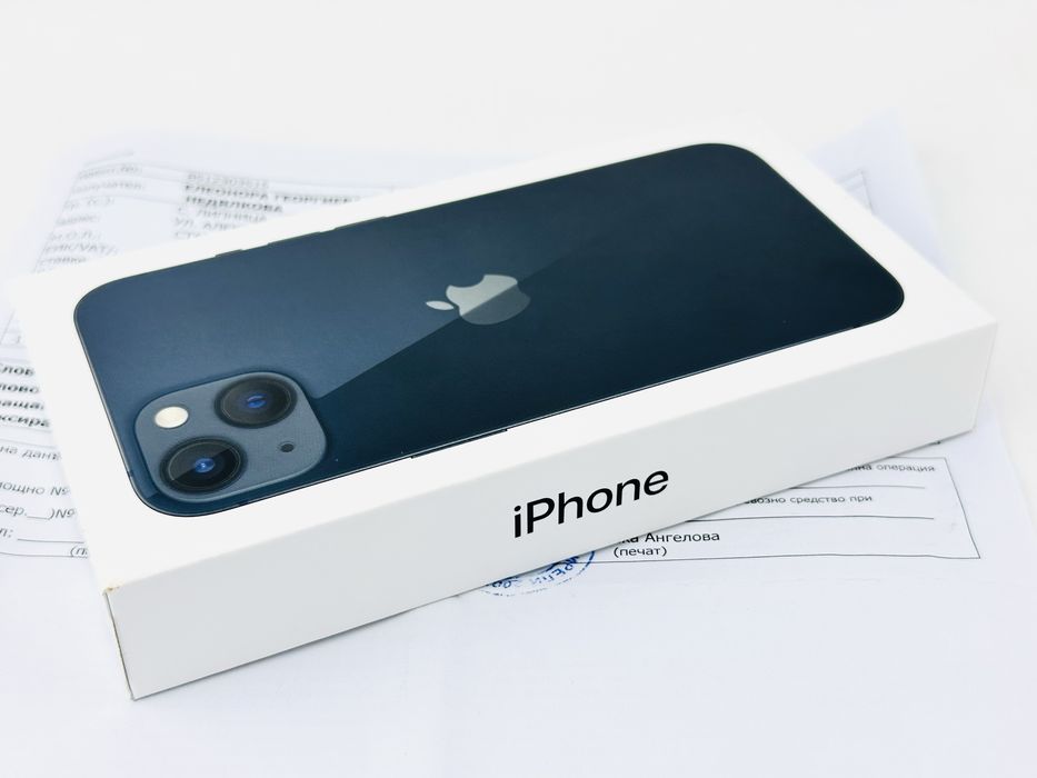 НОВ! Apple iPhone 13 128GB MIdnight 2г. Гаранция!
