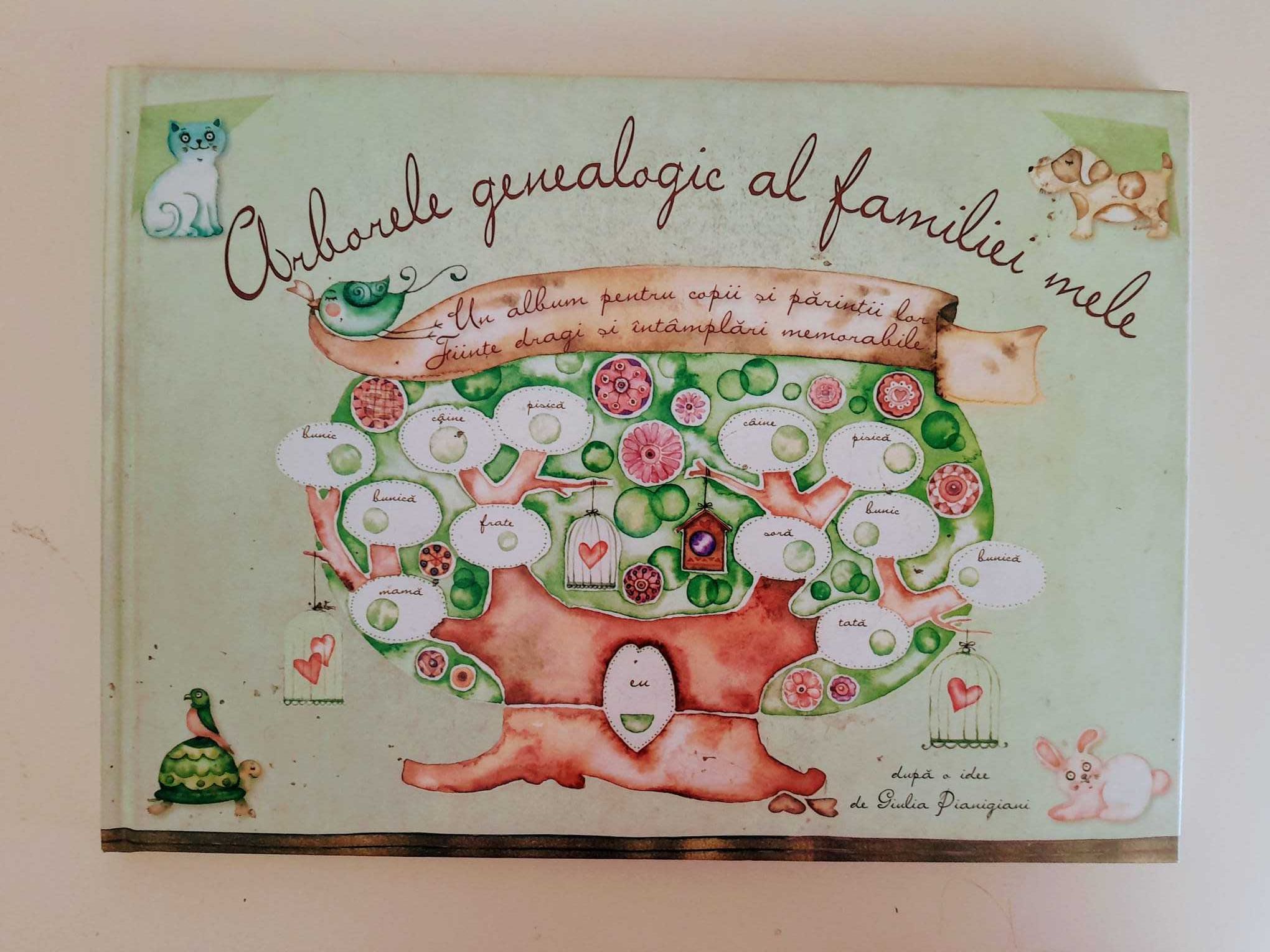 Arborele GENEALOGIC al familiei mele  - carte pentru copii si tineri