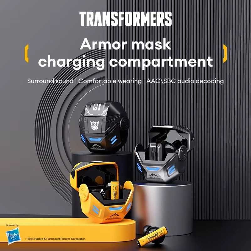 Bluetooth слушалки-тапи Transformers TF-T36 Bumblebee ОРИГИНАЛНИ НОВИ!