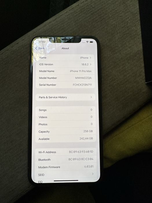 Iphone 11 Pro Max. Midnight Green, 256GB