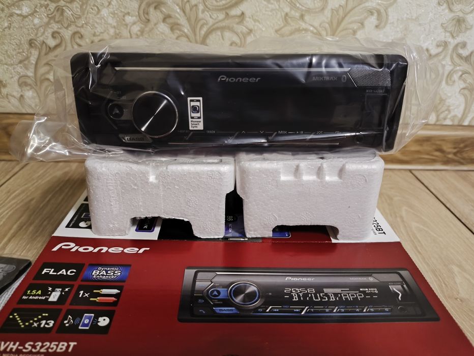 Магнитола Pioneer - S325BT 1DIN. Оригинал. Новый.