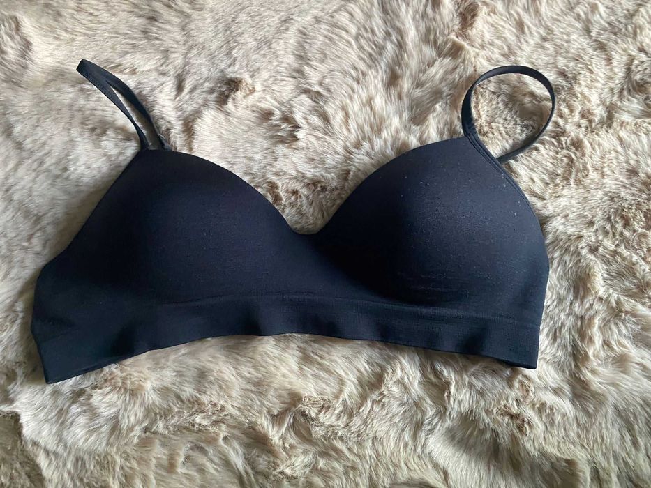 Sutien/bustiera negru, fara sarma, M/L, comod