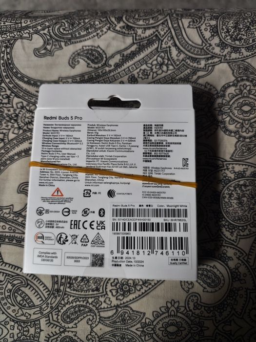 Casti In-Ear Redmi Buds 5 Pro SIGILATE, Wireless, Bluetooth 5.3, Hi-Re