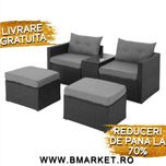 Set mobilier de gradina/terasa 2 fotolii 2 taburete și masa OFERTA