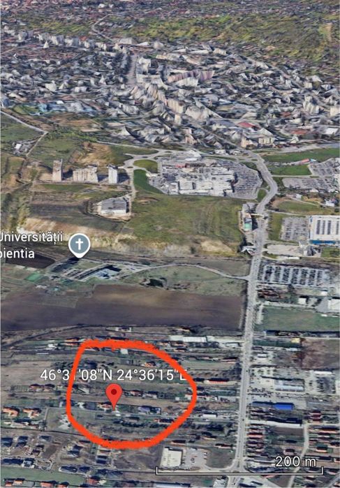 Teren Corunca constructie Casa asfalt utilitati langa teren