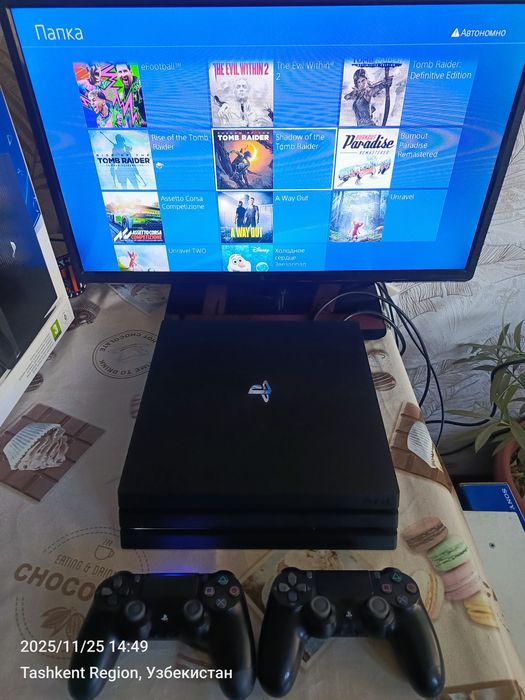 Sony playstation 4 PRO 1TB 4UHD +20 игры и 3 месяц гарантия ps4 пс4