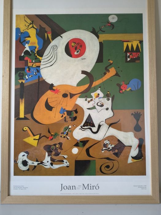 Joan Miro - Interior holandes 1993 Print (poster, afis)