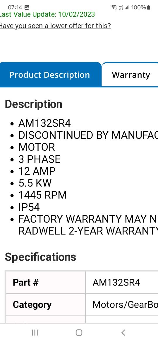 Vand motor trifazat 5,5kw