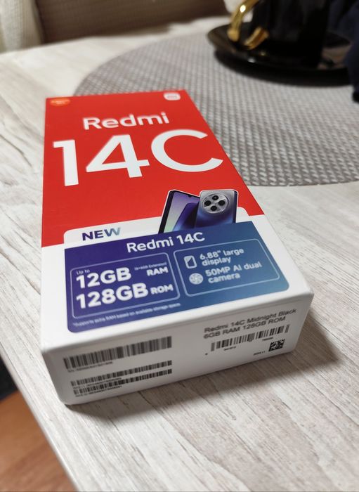 Vând telefon Redmi 14C , 128 Gb, nou.