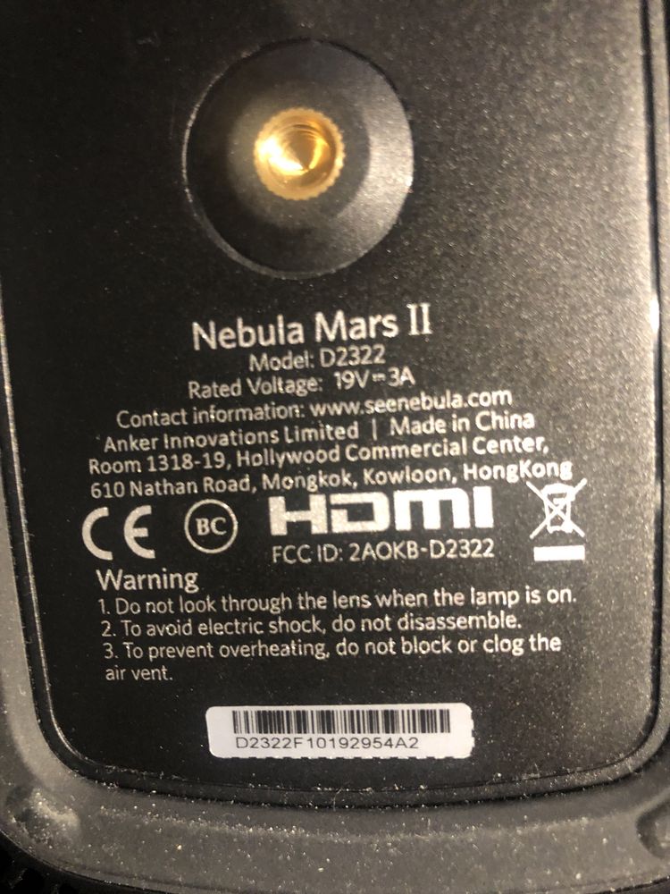 Videoproiector HD Cinema portabil Smart Anker NEBULA MARS II LED