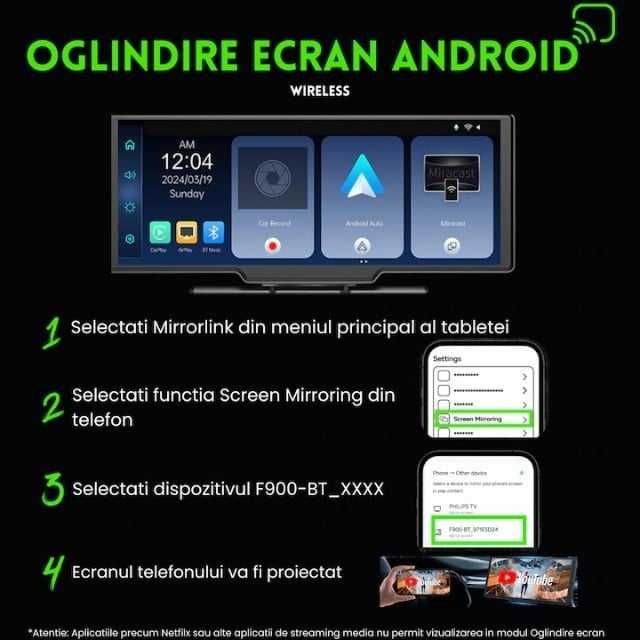 Navigatie Auto UNIVERSALA MARE 2 CAMERE INCLUSE Display de 10.26 inch