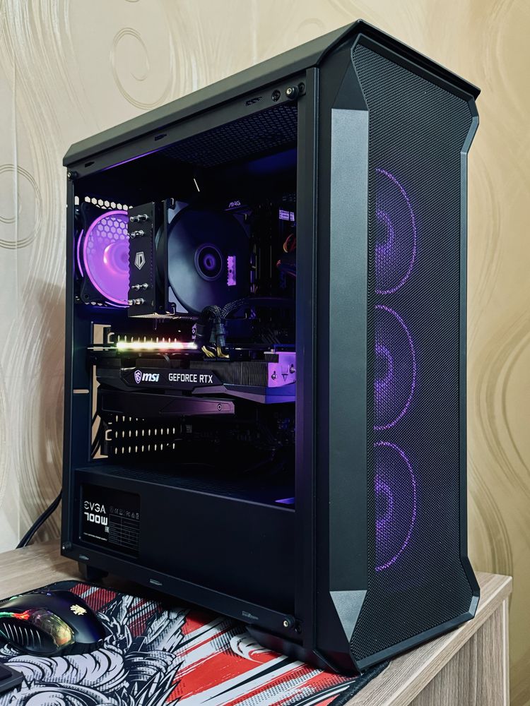 Очень МОЩНЫЙ игровой комп RTX3060TI с моником 2к и полный комплект