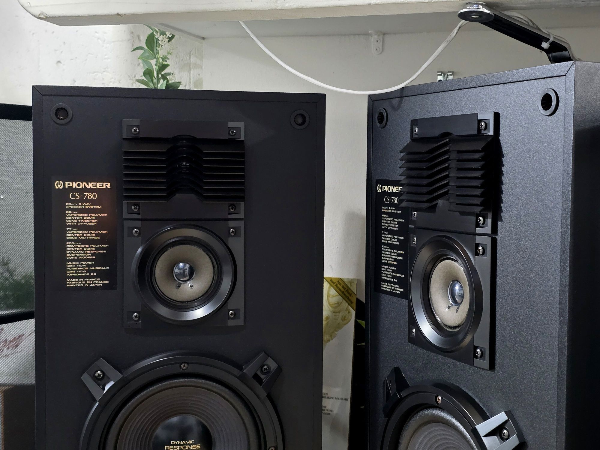 Boxe PIONEER CS-780, hi-fi audio retro , 3 cai, bass 20 cm,110w, 8ohm