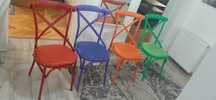 Set scaune bucatarie colorate