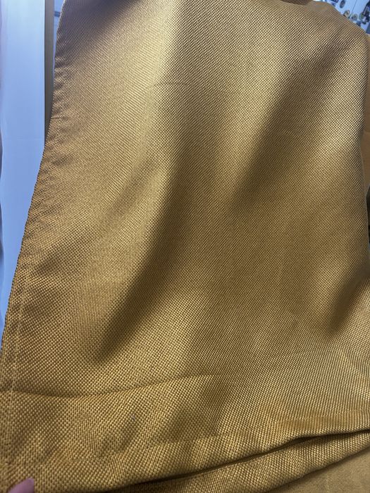 Draperii de in, culoare mustar