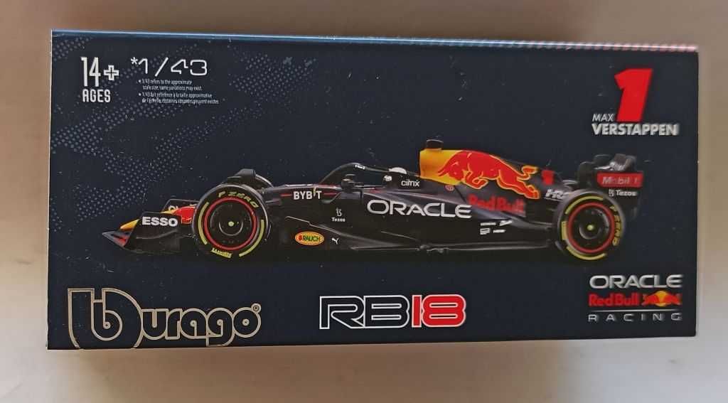 Macheta Red Bull RB18 Verstappen cu pilot Formula 1 2022 - 1/43 F1