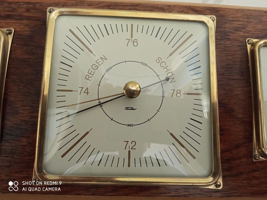 Немска  метеорологична станция.барометър,термометър.