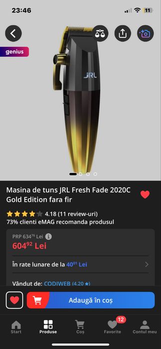 JRL fresh fade 2020C gold edition