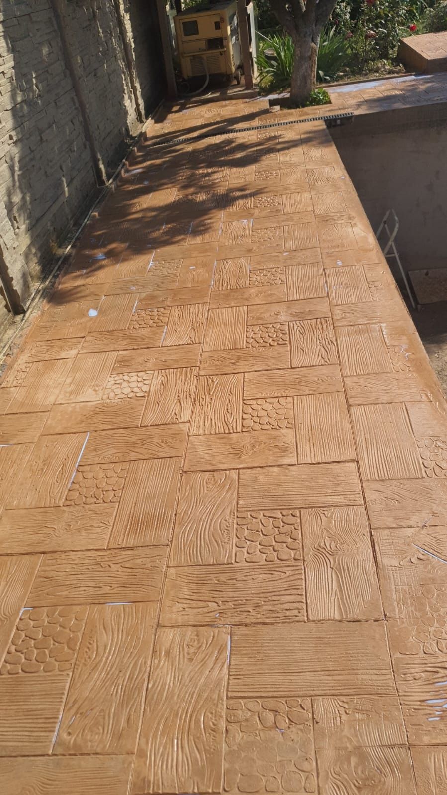 Beton amprentat și elicopterizat