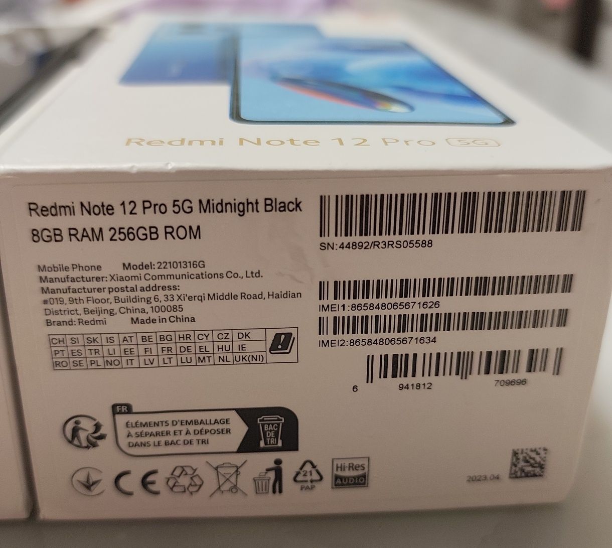 Xiaomi Redmi note 12 pro 5G