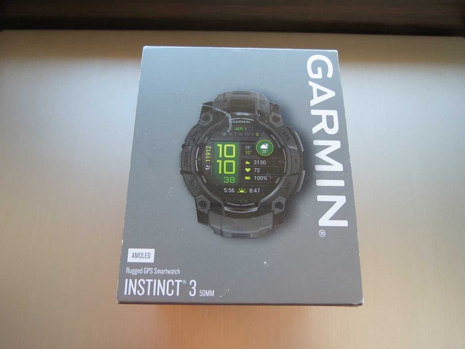 Garmin Instinct 3 AMOLED 50mm Black. Nou in cutie, nepornit