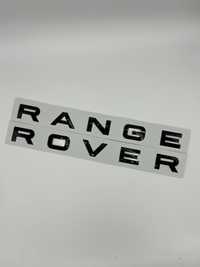 Черна емблема надпис Range Rover Land rover за преден,заден капак