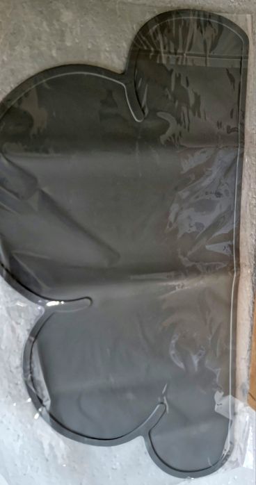 Комплект купички за животни с подложка, керамични, скосени, бели