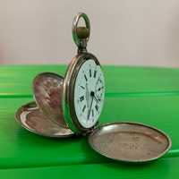 Ceas de buzunar antic Georges Favre Jacot Locle din Argint 15 Rubine