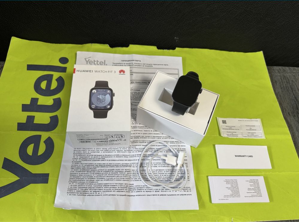 KATO НОВ Huawei Watch FIT 3 Yettel Гаранция 2027