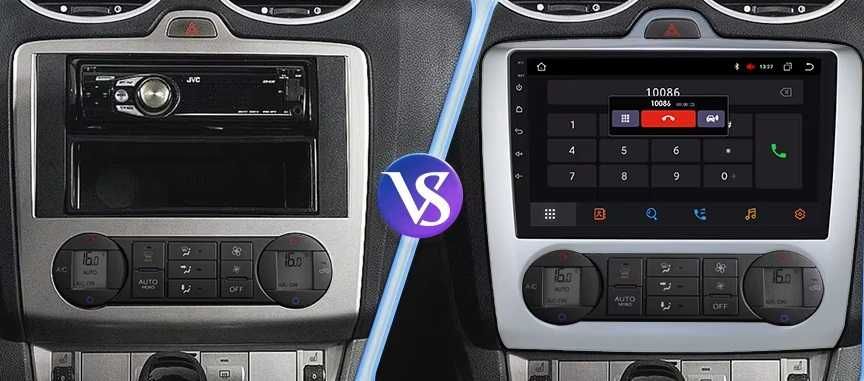 Мултимедия 9" Android 13 за FORD Focus Mk2 навигация GPS RDS Carplay