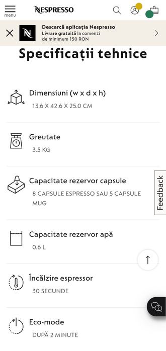 Nesspresso Vertuo Pop Aqua Mint