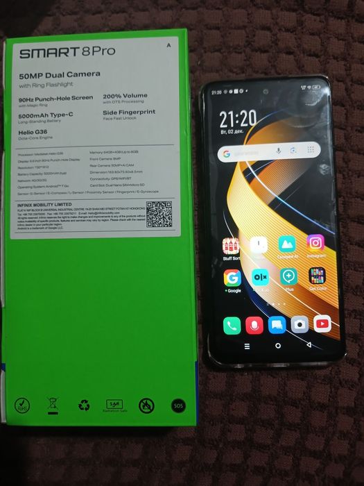 Телефон  infinix  8/64