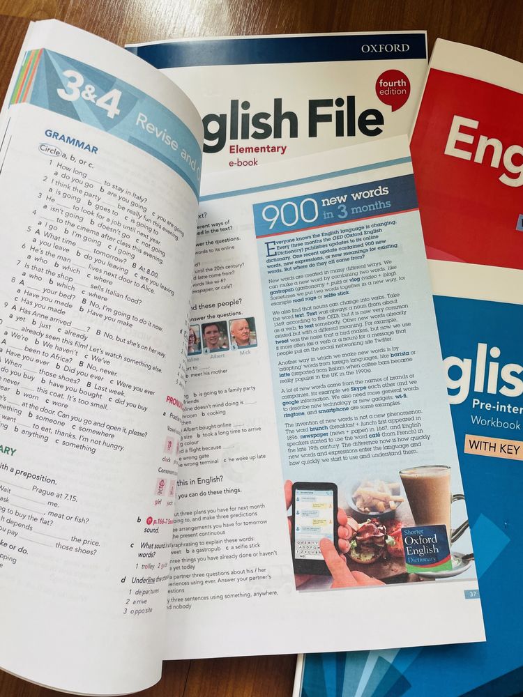 English file fourth edition все уровни учебников английского