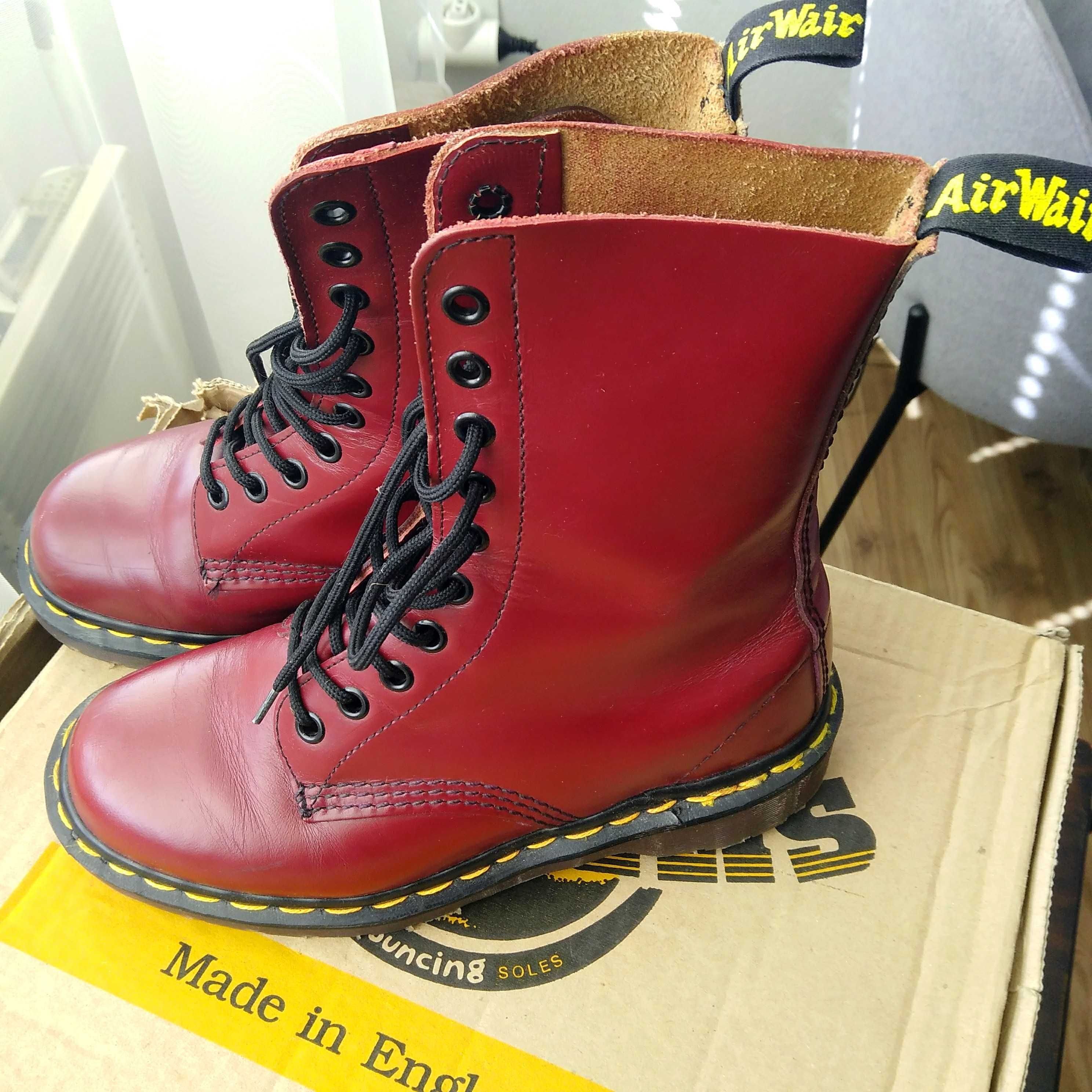 Dr. MARTENS 1490 Made in England винтидж високи кубинки номер 35.5 UK3