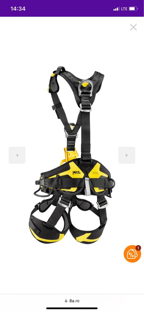 Ham alpinism utilitar Petzl Avao