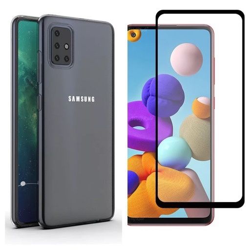 Husa Guardian Case + Folie Sticla 11D Samsung A21s/A22/A23/A24/A25/A26