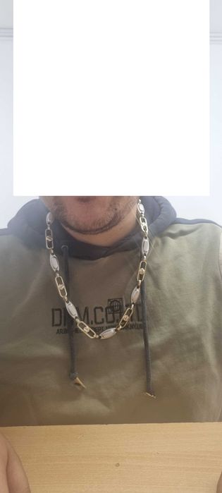 Lant aur 14K 50gr medalion 12gr